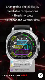 Challenger: Hybrid Watch Face screenshot
