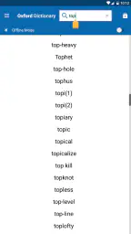 Concise Oxford Thesaurus screenshot