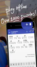 Cryptogram - puzzle quotes screenshot