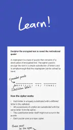 Cryptogram - puzzle quotes screenshot