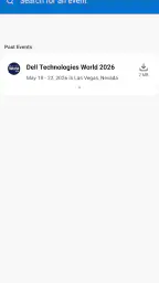 Dell Technologies Events screenshot