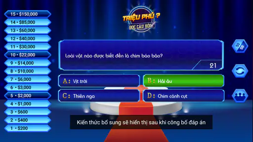 Đi Tìm Triệu Phú - Đọc Câu Hỏi screenshot