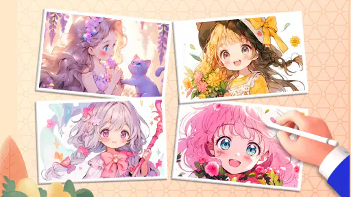 Doll Color: 공주들의 색칠하기게임 screenshot