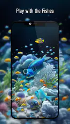 Fish On Screen 3D Wallpaper screenshot