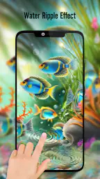 Fish On Screen 3D Wallpaper screenshot