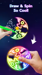 Glow Art: Finger Spinner screenshot