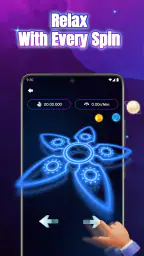 Glow Spinner: Finger Draw Art screenshot