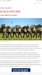 Golf Digest Magazine screenshot