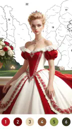 Gown Color- 숫자별 색상 screenshot