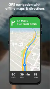 GPS 지도, 내비게이션, 나침반, 날씨 및 교통 screenshot