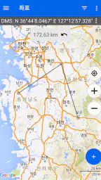 GPS 지도 및 GPS 좌표 screenshot