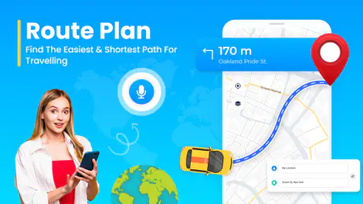 GPS 지도 음성 내비게이션 앱 screenshot