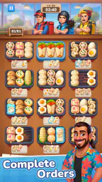Grill Master: 음식 정렬 퍼즐 screenshot