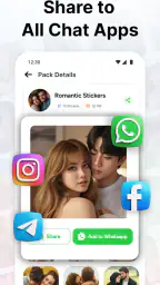 Love Romantic Kiss WAStickers screenshot