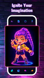 Magic Doodle: Neon Drawing screenshot
