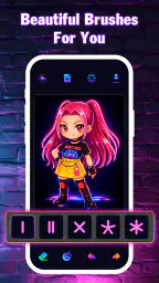 Magic Doodle: Neon Drawing screenshot