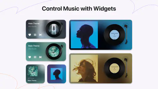 MD Vinyl - 음악 플레이어 위젯 screenshot