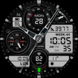 MD295 Analog watch face screenshot