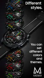 MD301 Hybrid watch face screenshot