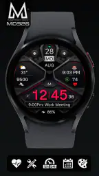 MD326 3D Modern Watch Face screenshot