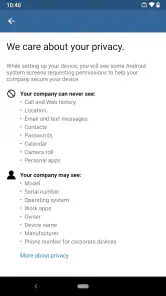Microsoft Intune 회사 포털 screenshot
