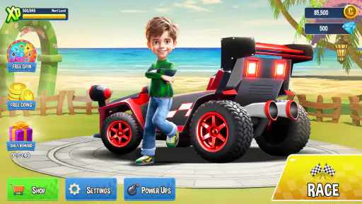 Mini Car Racing - 자동차게임 screenshot