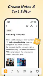 Notes: Notepad screenshot