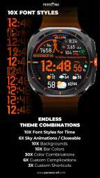 PER23 Digital Watch Face screenshot