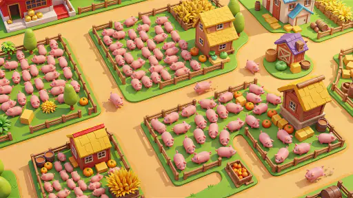 Piggy Escape: 동물주차게임 screenshot