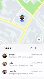 Samsung Find: 위치 공유 screenshot
