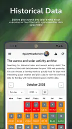 SpaceWeatherLive screenshot