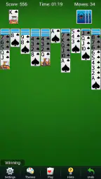 Spider Solitaire - 카드 게임 screenshot