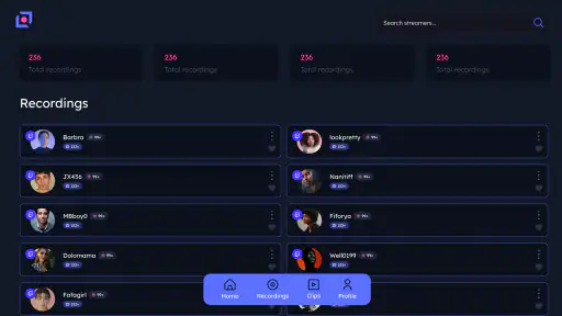 StreamRecorder screenshot