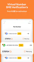Temp Number - Receive SMS screenshot