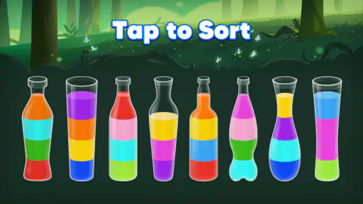 Water Sort! 컬러 로직 퍼즐 screenshot