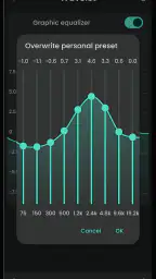 Wavelet: headphone equalizer screenshot