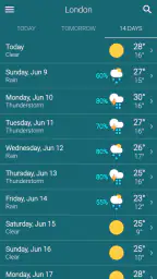 Weather screenshot