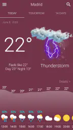 Weather screenshot