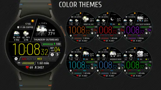 Weather watch face W6.5 screenshot
