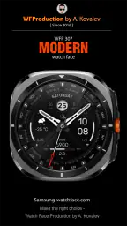 WFP 307 Modern watch face screenshot