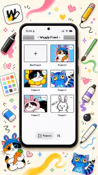 WigglyPaint - Cute Pixel Paint screenshot