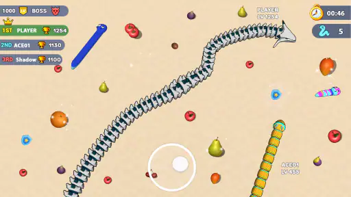 Worms .io Hungry Game screenshot