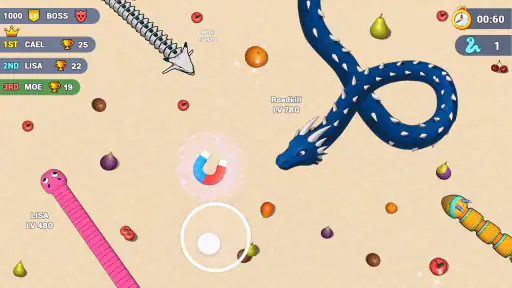 Worms .io Hungry Game screenshot