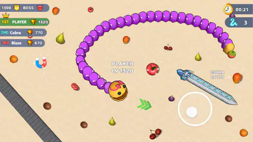 Worms .io Hungry Game screenshot