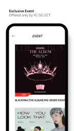 YG SELECT screenshot