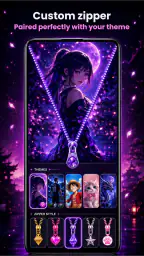 Zipper Lock Screen Customizer screenshot