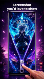 Zipper Lock Screen Customizer screenshot