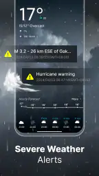 날씨 & 심각한 날씨 알림 screenshot