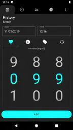 당뇨병 — 혈당 추적기 screenshot