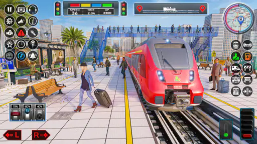 도시 기차 게임 3D 기차 게임 screenshot